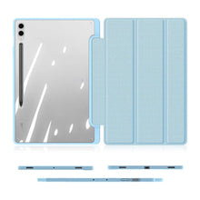 Заредете изображение във визуализатора на галерията – Dux Ducis Toby case with flip stand for Samsung Galaxy Tab S9 FE - blue
