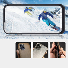 Заредете изображение във визуализатора на галерията – Clear 3in1 case for iPhone SE 2022 / SE 2020 / iPhone 8 / iPhone 7 gel cover with frame black - TopMag
