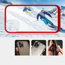 Заредете изображение във визуализатора на галерията – Clear 3in1 case for iPhone 11 frame cover gel red - TopMag
