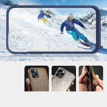 Заредете изображение във визуализатора на галерията – Clear 3in1 case for iPhone 11 Pro Max blue frame gel cover - TopMag
