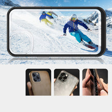 Заредете изображение във визуализатора на галерията – Clear 3in1 case for iPhone 13 mini gel cover with frame black - TopMag
