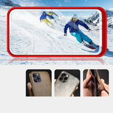 Заредете изображение във визуализатора на галерията – Clear 3in1 Case for iPhone 13 Frame Cover Gel Red - TopMag
