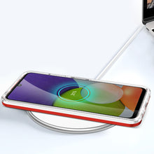 Заредете изображение във визуализатора на галерията – Clear 3in1 Case for Samsung Galaxy A22 5G Frame Gel Cover Red - TopMag
