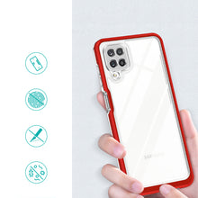 Заредете изображение във визуализатора на галерията – Clear 3in1 Case for Samsung Galaxy A22 4G Frame Gel Cover Red - TopMag
