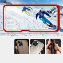Заредете изображение във визуализатора на галерията – Clear 3in1 Case for Samsung Galaxy A22 4G Frame Gel Cover Red - TopMag
