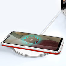 Заредете изображение във визуализатора на галерията – Clear 3in1 Case for Samsung Galaxy A22 4G Frame Gel Cover Red - TopMag
