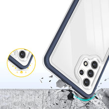 Заредете изображение във визуализатора на галерията – Clear 3in1 Case for Samsung Galaxy A32 5G Frame Gel Cover Blue - TopMag
