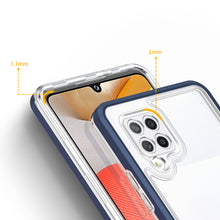 Заредете изображение във визуализатора на галерията – Clear 3in1 Case for Samsung Galaxy A42 5G Frame Gel Cover Blue - TopMag
