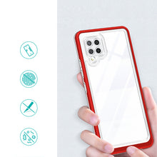 Заредете изображение във визуализатора на галерията – Clear 3in1 Case for Samsung Galaxy A42 5G Frame Gel Cover Red - TopMag
