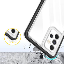 Заредете изображение във визуализатора на галерията – Clear 3in1 Case for Samsung Galaxy A52s 5G / A52 5G / A52 4G Frame Gel Cover Black - TopMag
