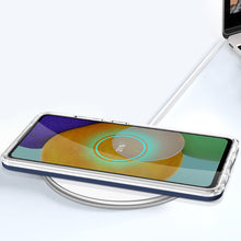 Заредете изображение във визуализатора на галерията – Clear 3in1 Case for Samsung Galaxy A52s 5G / A52 5G / A52 4G Frame Gel Cover Blue - TopMag
