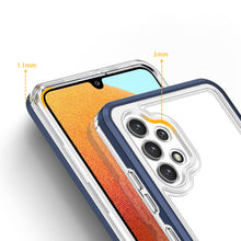 Заредете изображение във визуализатора на галерията – Clear 3in1 Case for Samsung Galaxy A72 4G Frame Gel Cover Blue - TopMag
