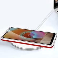Заредете изображение във визуализатора на галерията – Clear 3in1 Case for Samsung Galaxy A72 4G Frame Gel Cover Red - TopMag
