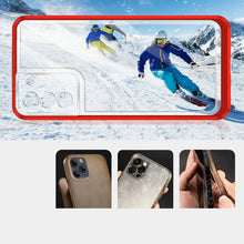 Заредете изображение във визуализатора на галерията – Clear 3in1 Case for Samsung Galaxy S21 5G Frame Gel Cover Red - TopMag

