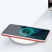 Заредете изображение във визуализатора на галерията – Clear 3in1 Case for Samsung Galaxy S21 + 5G (S21 Plus 5G) Frame Gel Cover Red - TopMag
