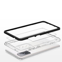 Заредете изображение във визуализатора на галерията – Clear 3in1 Case for Samsung Galaxy S20 FE 5G Frame Gel Cover Black - TopMag
