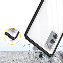 Заредете изображение във визуализатора на галерията – Clear 3in1 Case for Samsung Galaxy S20 FE 5G Frame Gel Cover Black - TopMag
