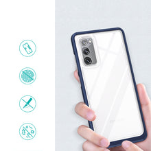 Заредете изображение във визуализатора на галерията – Clear 3in1 Case for Samsung Galaxy S20 FE 5G Frame Gel Cover Blue - TopMag
