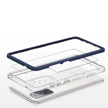 Заредете изображение във визуализатора на галерията – Clear 3in1 Case for Samsung Galaxy S20 FE 5G Frame Gel Cover Blue - TopMag
