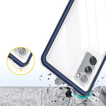 Заредете изображение във визуализатора на галерията – Clear 3in1 Case for Samsung Galaxy S20 FE 5G Frame Gel Cover Blue - TopMag

