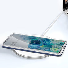 Заредете изображение във визуализатора на галерията – Clear 3in1 Case for Samsung Galaxy S20 FE 5G Frame Gel Cover Blue - TopMag
