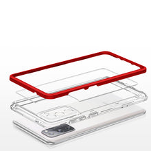 Заредете изображение във визуализатора на галерията – Clear 3in1 Case for Samsung Galaxy S20 FE 5G Frame Gel Cover Red - TopMag

