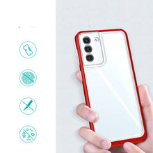 Заредете изображение във визуализатора на галерията – Clear 3in1 case for Samsung Galaxy S22 + (S22 Plus) frame gel cover red - TopMag
