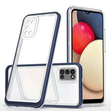 Заредете изображение във визуализатора на галерията – Clear 3in1 case for Samsung Galaxy A03s (166) frame gel cover blue - TopMag
