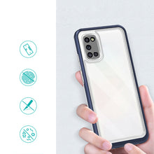 Заредете изображение във визуализатора на галерията – Clear 3in1 case for Samsung Galaxy A03s (166) frame gel cover blue - TopMag
