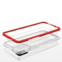 Заредете изображение във визуализатора на галерията – Clear 3in1 case for Samsung Galaxy A03s (166) frame gel cover red - TopMag
