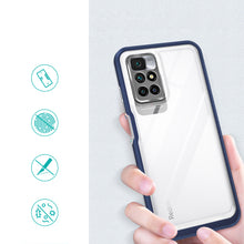 Заредете изображение във визуализатора на галерията – Clear 3in1 Case for Xiaomi Redmi 10 Frame Gel Cover Blue - TopMag
