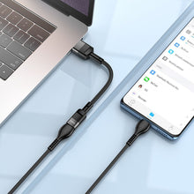 Заредете изображение във визуализатора на галерията – HOCO adapter USB (male) to Type C (female) U107 10cm black
