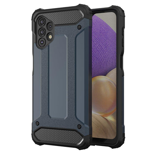Hybrid Armor Case Tough Rugged Cover for Samsung Galaxy A73 blue - TopMag