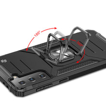 Заредете изображение във визуализатора на галерията – Wozinsky Ring Armor tough hybrid case cover + magnetic holder for Samsung Galaxy S22 red - TopMag
