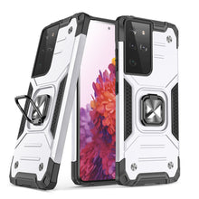 Заредете изображение във визуализатора на галерията – Wozinsky Ring Armor tough hybrid case cover + magnetic holder for Samsung Galaxy S22 Ultra silver - TopMag
