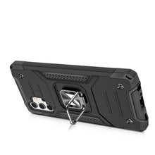 Заредете изображение във визуализатора на галерията – Wozinsky Ring Armor tough hybrid case cover + magnetic holder for Samsung Galaxy A33 5G blue - TopMag
