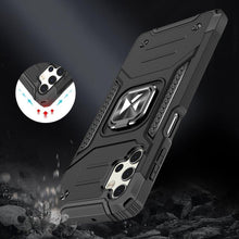 Заредете изображение във визуализатора на галерията – Wozinsky Ring Armor tough hybrid case cover + magnetic holder for Samsung Galaxy A33 5G blue - TopMag
