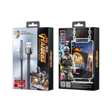 Заредете изображение във визуализатора на галерията – WK Design Gaming Series Flat Angled Cable with Side USB - Lightning Fast Charging / Data Transmission 6A 1m Black (WDC-151- Lightning) - TopMag
