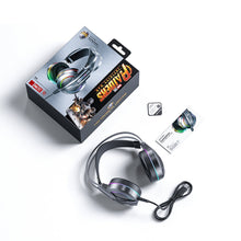 Заредете изображение във визуализатора на галерията – WK Design M9 Gaming Around-Ear Headphones USB Gaming Gray (M9) - TopMag
