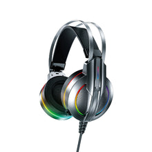 Заредете изображение във визуализатора на галерията – WK Design M9 Gaming Around-Ear Headphones USB Gaming Gray (M9) - TopMag
