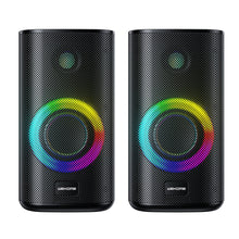 Заредете изображение във визуализатора на галерията – WK Design wireless Bluetooth 5.0 speakers black (D33) - TopMag
