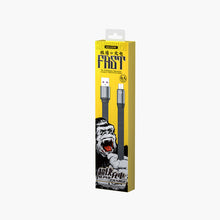 Заредете изображение във визуализатора на галерията – WK Design King Kong 2nd Gen series flat USB - micro USB cable for fast charging / data transmission 6A 1.3m black (WDC-156) - TopMag
