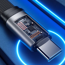 Заредете изображение във визуализатора на галерията – WK Design King Kong 2nd Gen series flat USB - USB Type C cable for fast charging / data transmission 6A 1.3m white (WDC-156a) - TopMag
