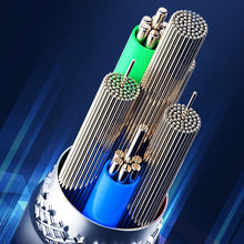 Заредете изображение във визуализатора на галерията – WK Design King Kong 2nd Gen series flat USB - USB Type C cable for fast charging / data transmission 6A 1.3m white (WDC-156a) - TopMag

