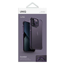 Заредете изображение във визуализатора на галерията – Uniq case Combat iPhone 14 Pro 6.1" purple/fig purple
