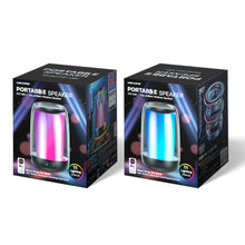 Заредете изображение във визуализатора на галерията – WK Design D31 wireless mini speaker RGB Bluetooth 5.0 black (D31 mini) - TopMag
