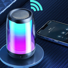 Заредете изображение във визуализатора на галерията – WK Design D31 wireless mini speaker RGB Bluetooth 5.0 black (D31 mini) - TopMag

