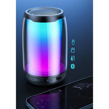 Заредете изображение във визуализатора на галерията – WK Design D31 wireless mini speaker RGB Bluetooth 5.0 black (D31 mini) - TopMag
