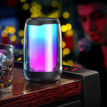 Заредете изображение във визуализатора на галерията – WK Design D31 wireless mini speaker RGB Bluetooth 5.0 black (D31 mini) - TopMag
