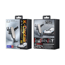 Заредете изображение във визуализатора на галерията – WK Design K Captain Series Car Gravity Holder with Belt Knife and Phone Window Breaker Black (WA-S53) - TopMag

